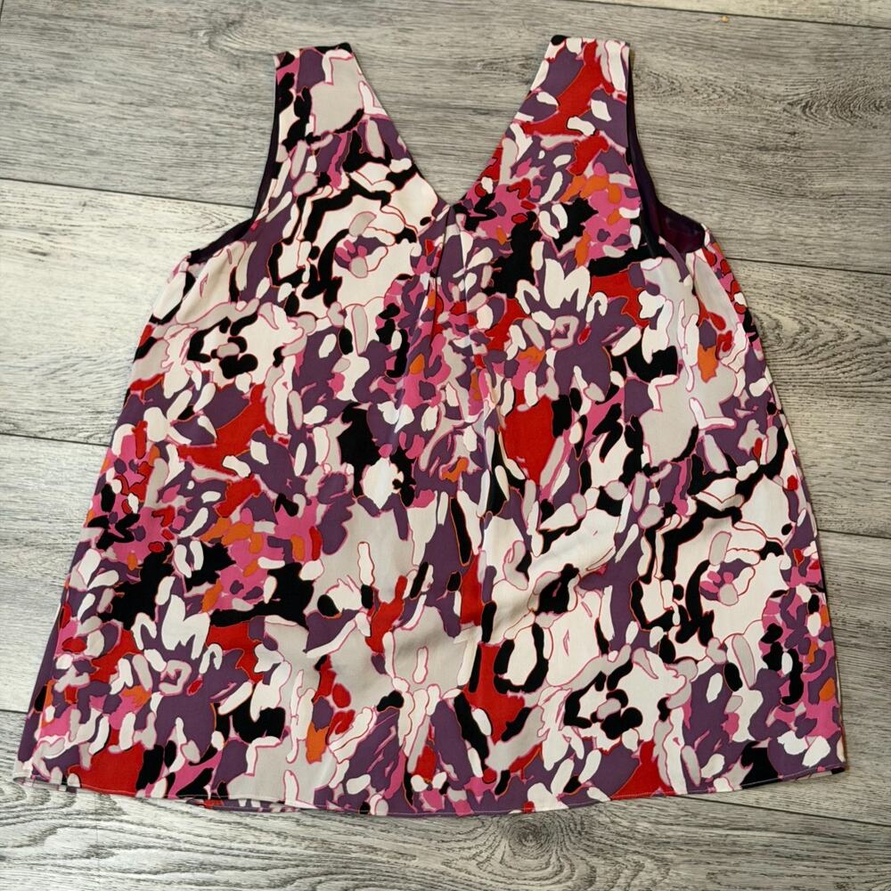 Classiques Entier Silk Blend Blouse M Career Chic Office Core Floral Luxe spring - Picture 3 of 11